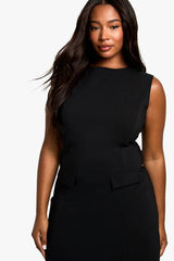 plus bengaline mini shift dress
