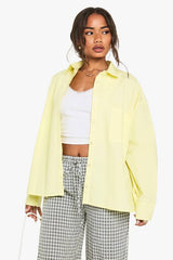 Cotton Poplin Oversized Shirt