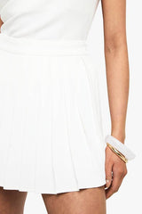 Pleated Micro Mini Skirt
