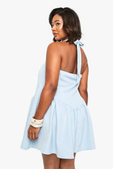 Plus Halter Skater Dress