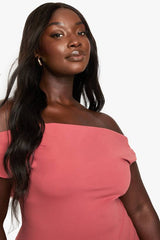 Plus premium double layer skater dress