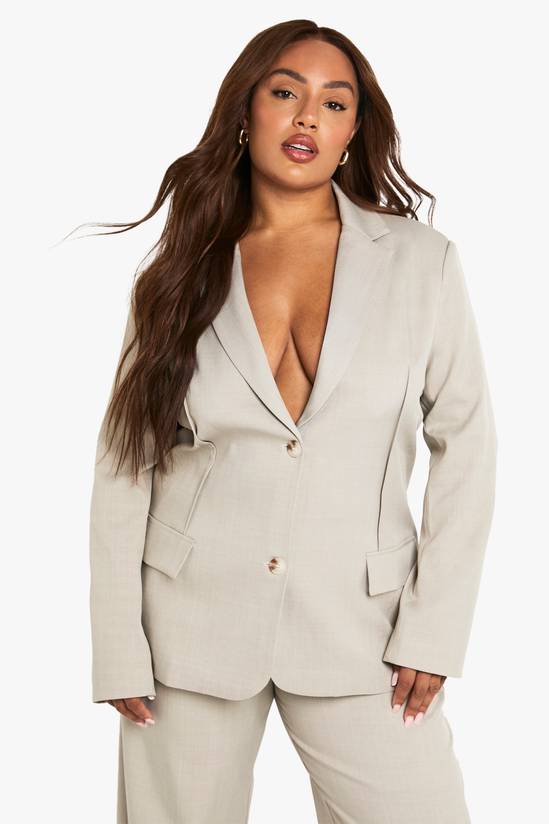 Plus Tailored Boyfriend Blazer