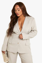 Plus Tailored Boyfriend Blazer