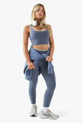 DSGN Studio Sports Ultra Sculpt Contrast Piping High Waist Legging