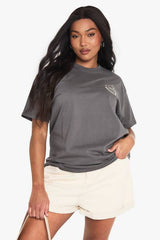 Plus Sunday Coffee Club Oversized Printed T-Shirt