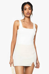 Split Front Micro Mini Skirt