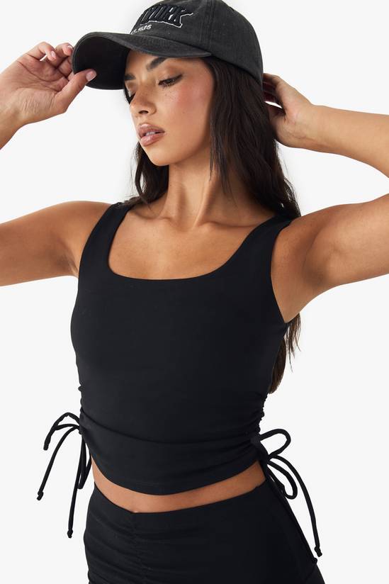 DSGN Studio Ultra Sculpt Ruched Side Vest Top