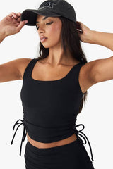 DSGN Studio Ultra Sculpt Ruched Side Vest Top