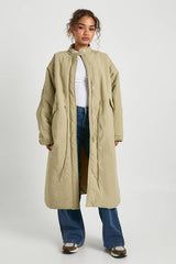 Oversized Cinched Waist Parka