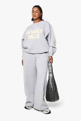 Plus Side Stripe Wide Leg Joggers