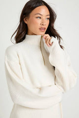 Tall Super Soft Zip Neck Oversized Jumper and Wide Leg Trouser Co-Ord