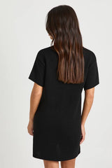 Petite Collared Button Down Oversized Knitted Dress