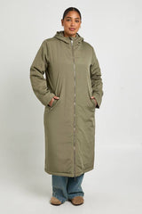 Plus Zip Up Parka Jacket