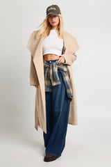 Waterfall Wool Blend Coat