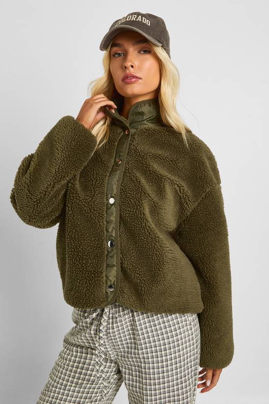 Teddy Button Up Jacket