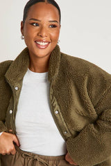 Plus Teddy Fur Jacket