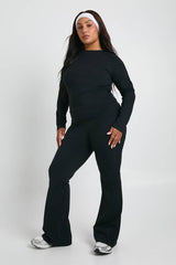Plus Super Soft High Waist Flared Legging