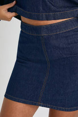 A-Line Denim Skirt