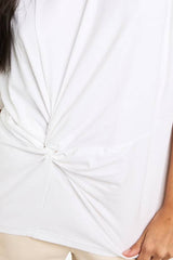 Gathered Front Twist T-Shirt