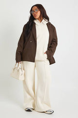 Plus Core Basic Raglan Seam Oversized Hoodie