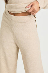 Ruched Waist Detail Knitted Jumper and Wide Leg Trouser Co-ord