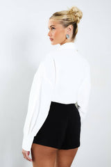 Diamante Trim Crepe Micro Short