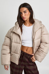 Petite Hooded Padded Puffer Jacket