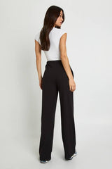 Tall Rib Wide Leg Trouser