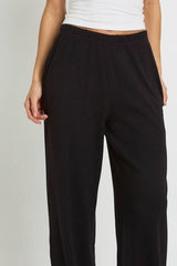 Tall Rib Wide Leg Trouser