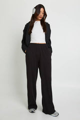 Tall Rib Wide Leg Trouser
