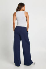 Maternity Basic Rib Wide Leg Trouser