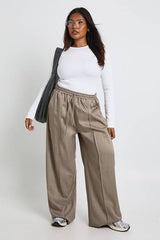 Plus Basic Rib Long Sleeve Fitted Longline Top