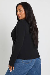 Plus Long Embellished Button Down Top