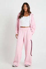 Ath Archive Self Fabric Applique Zip Through Hoodie