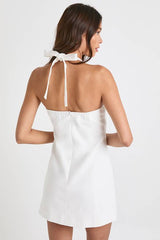 Tailored Halterneck A-line Dress