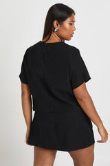 Plus Diamante Boxy T Shirt