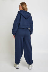 Cuffed Jogger And Zip Through Hoodie 3 Piece Tracksuit