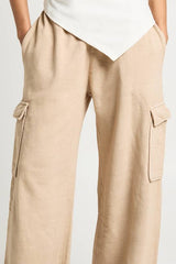 Washed Wide Leg Cargo Jogger