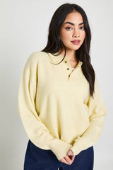 Collared Button Down Oversized Knitted Jumper
