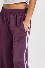 Tricot Side Stripe Tape Straight Leg Jogger