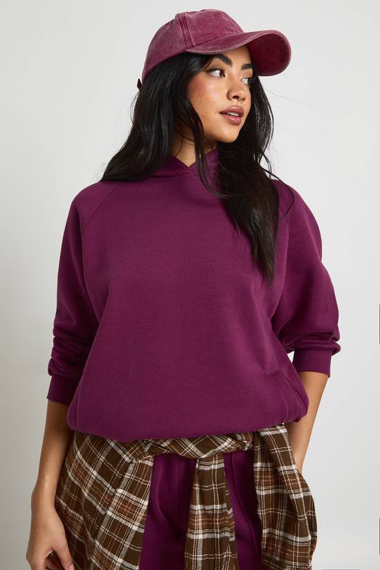 Raglan Seam Oversized Hoodie
