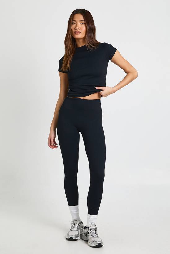 Contour Ribbed Seamless Leggings