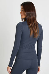 Contour Ribbed Zip Through Active Jacket