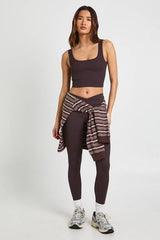Contour Ribbed Wrap Waist Seamless Leggings