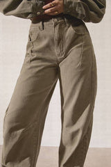 Seam Detail Barrel Jean