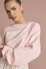 Team Bride Embroidered Oversized Bridal Sweatshirt