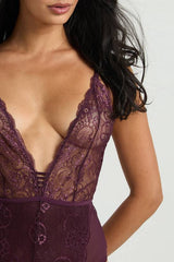 Lace Deep Plunge Bodysuit