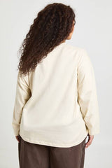 Plus Basic Oversized Long Sleeve T-Shirt