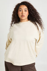 Plus Basic Oversized Long Sleeve T-Shirt