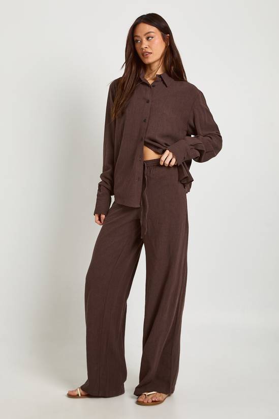 Tall Premium Linen Wide Leg Trousers